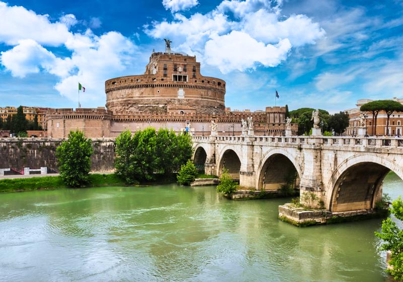 Anjelsky hrad, most cez rieku, Rím. Taliansko. Foto: unsplash.com