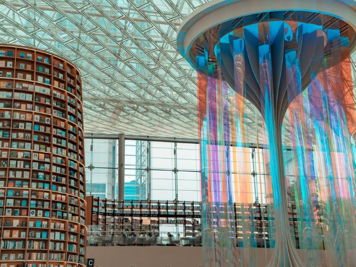 Knižnica Starfield s knihami. Južná Kórea. Foto: unsplash.com