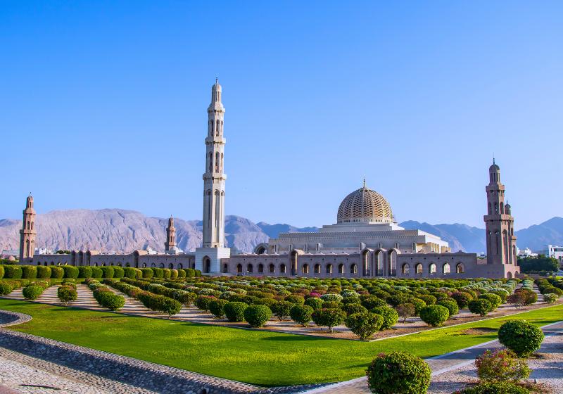 Mešita Sultána Qaboosa. Omán. Foto: adobe.com