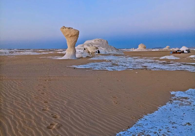 Západná púšť s kamennými formáciami, Egypt. Foto: unsplash.com
