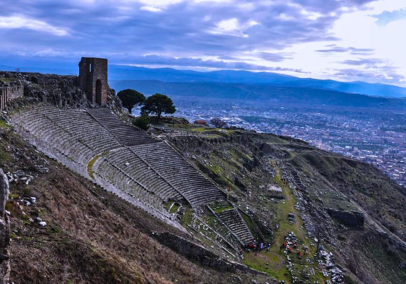 Antické divadlo a mesto Pergamon. Turecko. Foto: unsplash.com